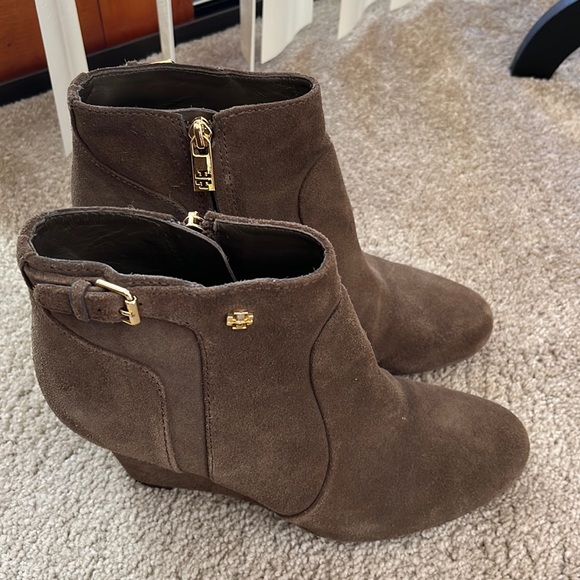 TORY BURCH Wedge Booties - Picture 1 of 8